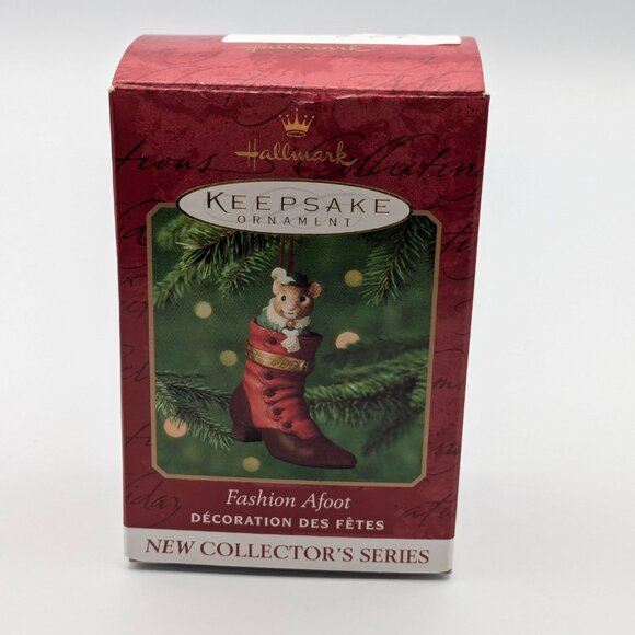 Hallmark Keepsake Fashion Afoot 2000, 1st in Series, Porcelain Hinged Box - Picture 8 of 11